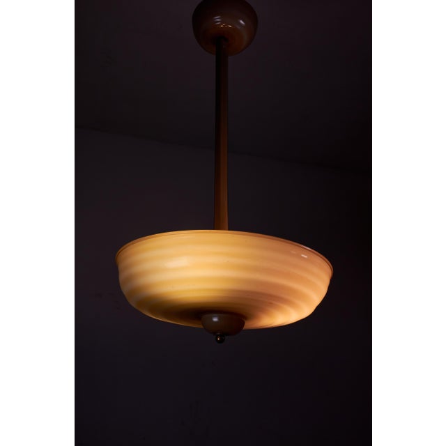 Metal Murano Glass Chandelie by Ercole Barovier, 1930s For Sale - Image 7 of 14