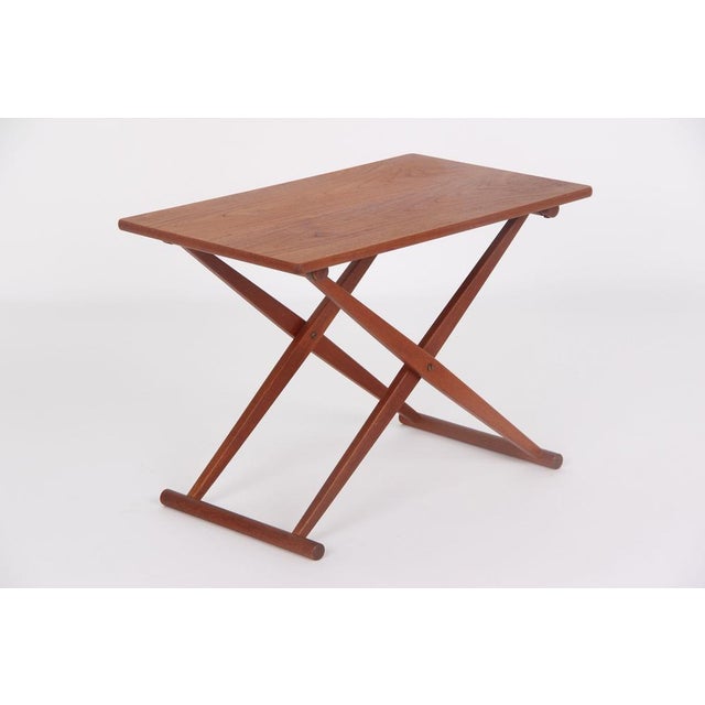 Knud Andersen Danish Model 1035 Folding Table in Teak by Knud Andersen, 1950s For Sale - Image 4 of 12