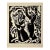 Reuven Rubin, Rare 1923 Cubist Reuven Rubin Woodcut Woodblock Print Israeli Hasidic Judaica For Sale