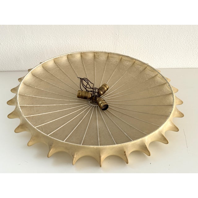 Large Mid-Century Modern Goldkant Cocoon Flush Mount from Goldkant Leuchten, 1960 For Sale - Image 15 of 18