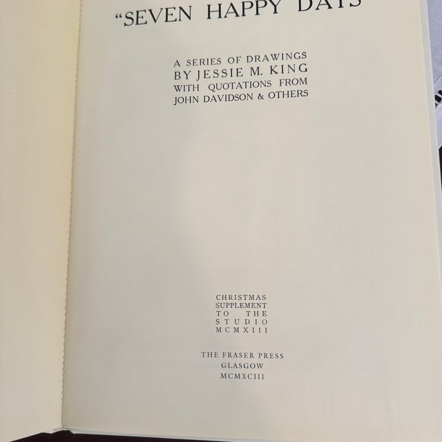 Seven Happy Days: A Series of Drawings by Jessie M. King For Sale In San Diego - Image 6 of 18