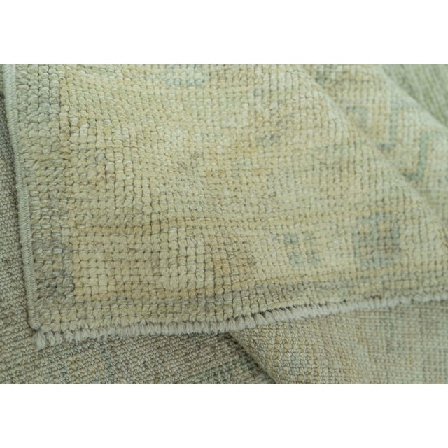 Turkish Oushak Rug 3' x 12'5" #19339 For Sale In Houston - Image 6 of 8