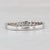 Metal 0.15ctw Diamond Stackable Ring 18k White Gold Wedding Band Size 7 For Sale - Image 7 of 8