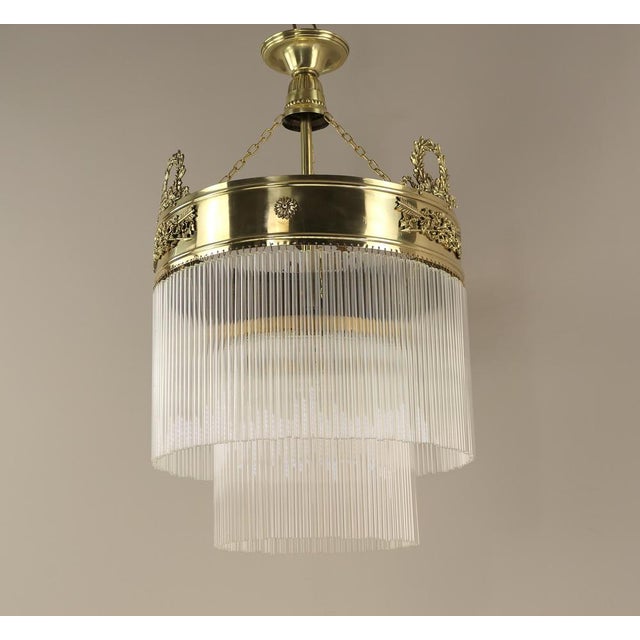 Viennese Coffee House Ceiling Lamp, Austria, 1910s For Sale - Image 9 of 18