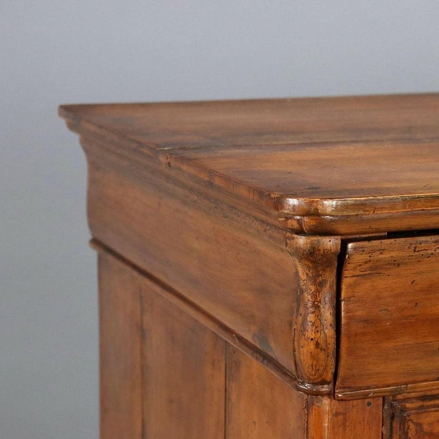 Antique Walnut and Fir Cupboard with Drawers, Italy, Early 20th Century For Sale - Image 4 of 10