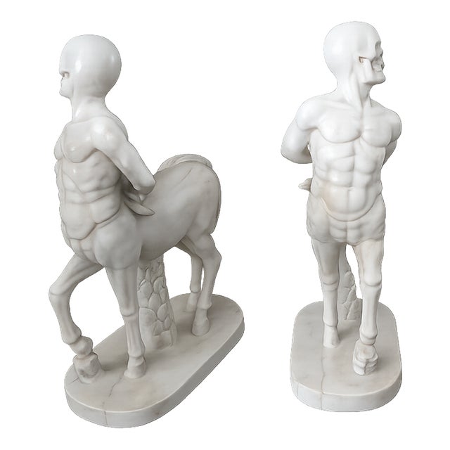 Centaur Sculptures, 1980s, Marble, Set of 2 For Sale