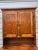 19th Century Antique Early American Primitive Style Stained Pine Two-Part Hutch Cabinet For Sale - Image 4 of 12