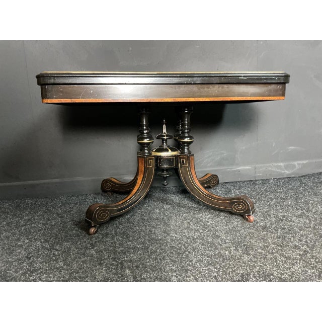 Antique Game Table, 1870s For Sale - Image 3 of 9