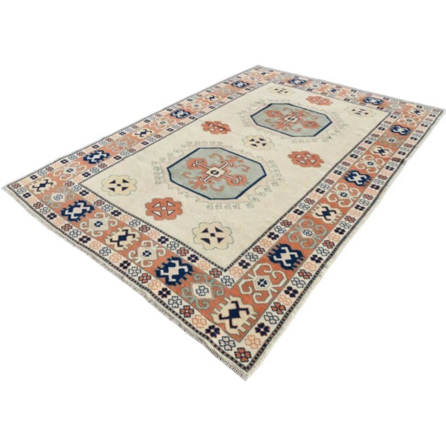 1960s Pastel Modern Anatolian Oversize Turkish Rug For Sale - Image 9 of 9