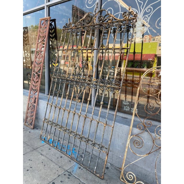 This is an amazing Monumental iron gate that is very heavy and very solid. It is a single gate that would lead into an...