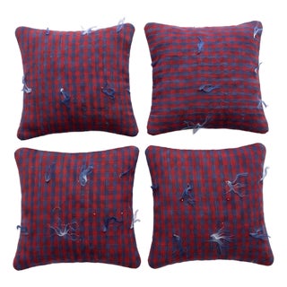 Anatolian Kilim Pillow Cover 19'' X 19'' - Set of Four For Sale