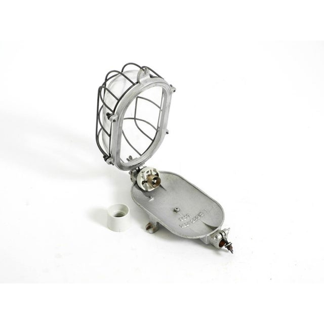 Large Vintage Factory Lamp in Cast Aluminum and Glass, 1950s For Sale - Image 14 of 18