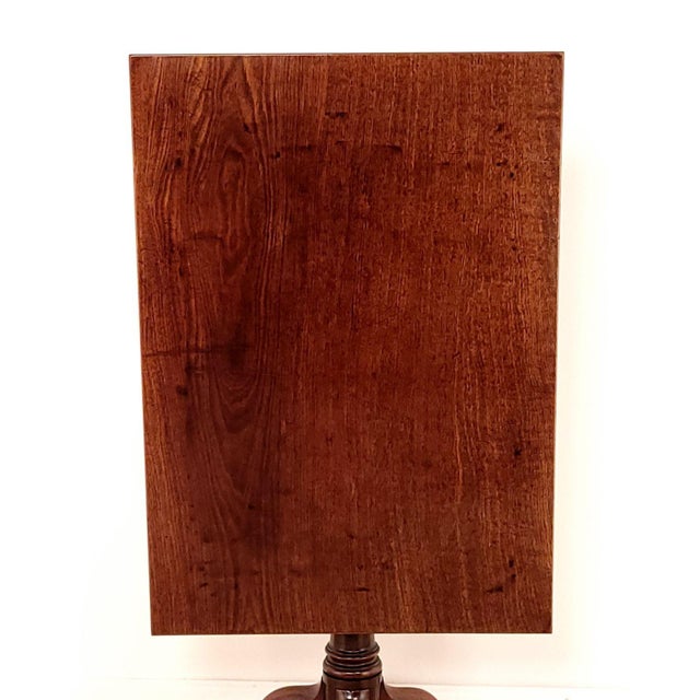 George III Tilt Top Mahogany Rectangular Tea Table, Circa 1790 For Sale In San Francisco - Image 6 of 8