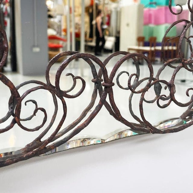 Mid-Century Modern Italian Wall Mirror, 1960s For Sale - Image 14 of 17