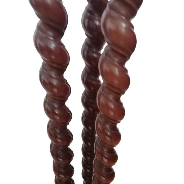 Mid-Century Modern Tortile Spiral Wooden Column, 1950s For Sale - Image 3 of 6
