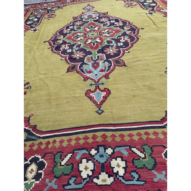 Textile Large Vintage Transylvanian Kilim Rug, 1970s For Sale - Image 7 of 17