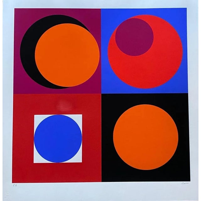 Untitled. Geneviève Claisse Serigraphy of the French artist Geneviève Claisse Signed by hand and mentioned artist proof (...