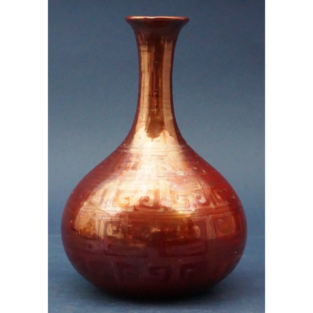 20th Century Lustre Ceramic Vase by Alberto Mingotti, Faenza, Italy, 1930 For Sale - Image 16 of 16