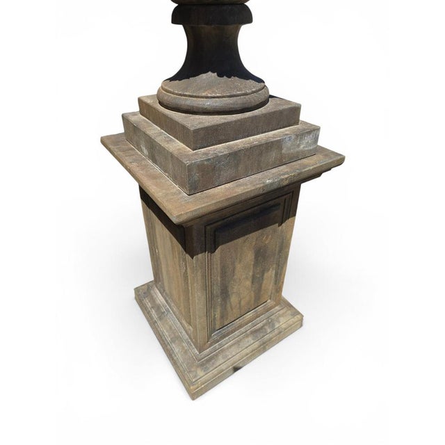 Architectural Stone Urns with Ram Heads, Italy, 1940s, Set of 2 For Sale - Image 4 of 12