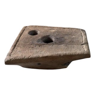 Antique Rice Mortar Coffee Table or Pedestal, Java C. 1900 For Sale