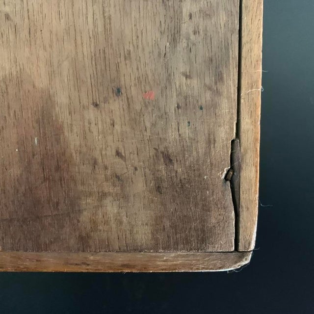 19th Century Antique Kashmiri Hand-Carved Monogrammed Walnut Box With Original Key For Sale - Image 15 of 18