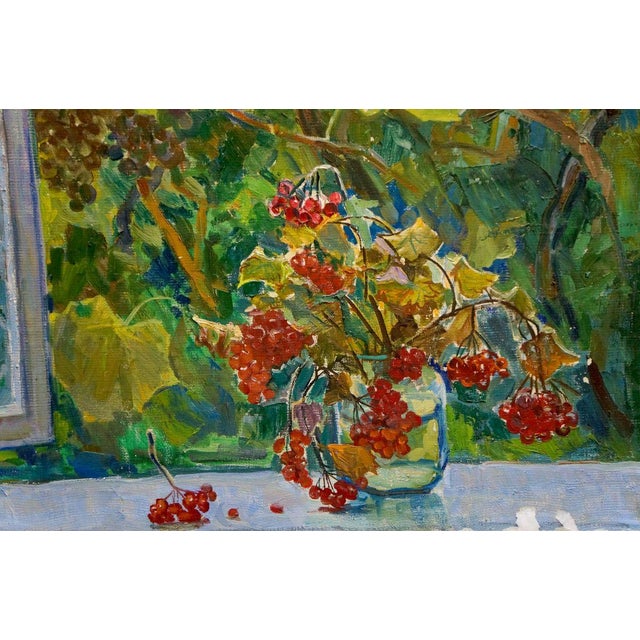 1970s Oil Painting Autumn Volkovinskaya Zinaida Vladimirovna For Sale - Image 5 of 8