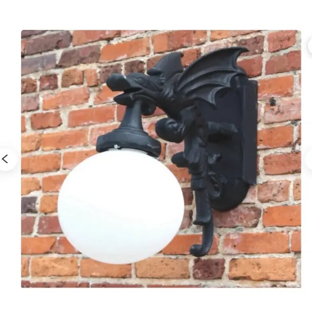 Dragon Gargoyle Wall Light /Sconce Fixture. Gothic Victorian style. Details include nice curves in the body & tail. Ridged...