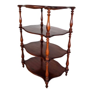 Vintage Elegant French Freestanding Storage Bookcase, Etagere or Whatnot For Sale