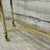 Vintage Mid Century Labarge Style Brass and Glass Demilune Console or Hall Table For Sale In Kansas City - Image 6 of 12