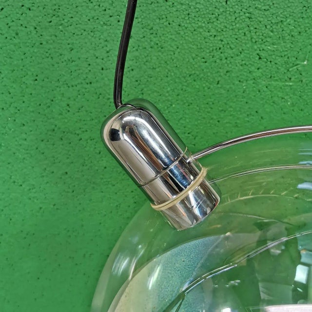 Glass Spherical Glass Chandelier Mod. Sona Carlo Nason for Lumeform, 1973 For Sale - Image 7 of 9