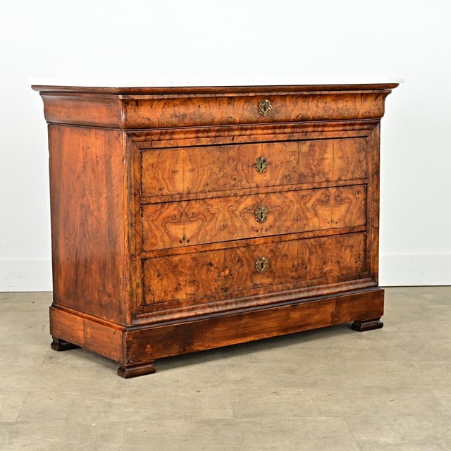 French French 19th Century Louis Philippe Marble Top Commode For Sale - Image 3 of 11