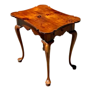 Mid 20th Century Vintage Traditional Knotty Pine Side Table