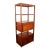 Mid Century Modern Room Divider Teak Freestanding Shelving Unit Cabinet MCM For Sale