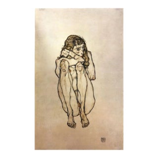 1981 Egon Schiele 26 Erotic Drawings Seated Nude For Sale