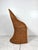 Brown Vintage Fan Back Wicker Chair For Sale - Image 8 of 12