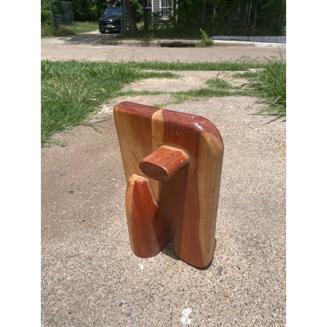 Crate & Barrel Abstract Wood Elephant Sculpture For Sale In Dallas - Image 6 of 6