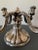 Metal 19th Century German Silver Rococo 4-Arm Candelabra For Sale - Image 7 of 12
