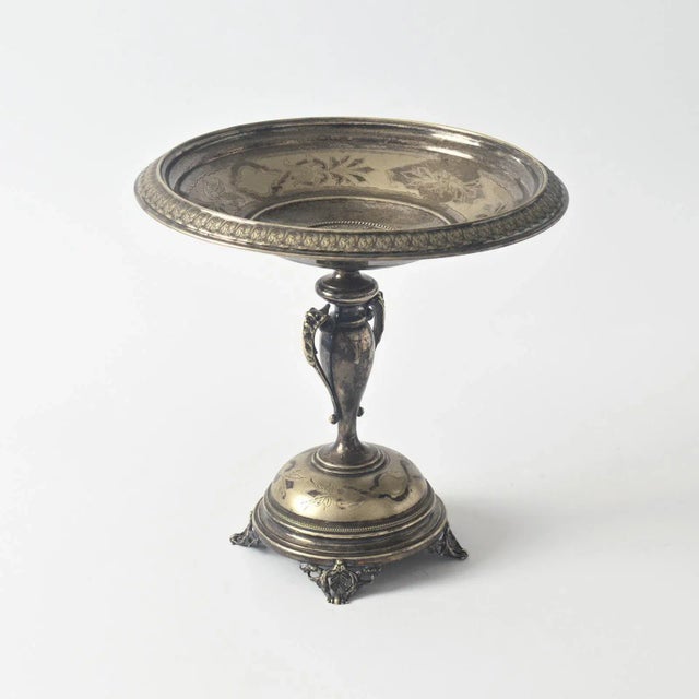 Antique Swedish Silver Plated Tazza from Gab For Sale - Image 10 of 10