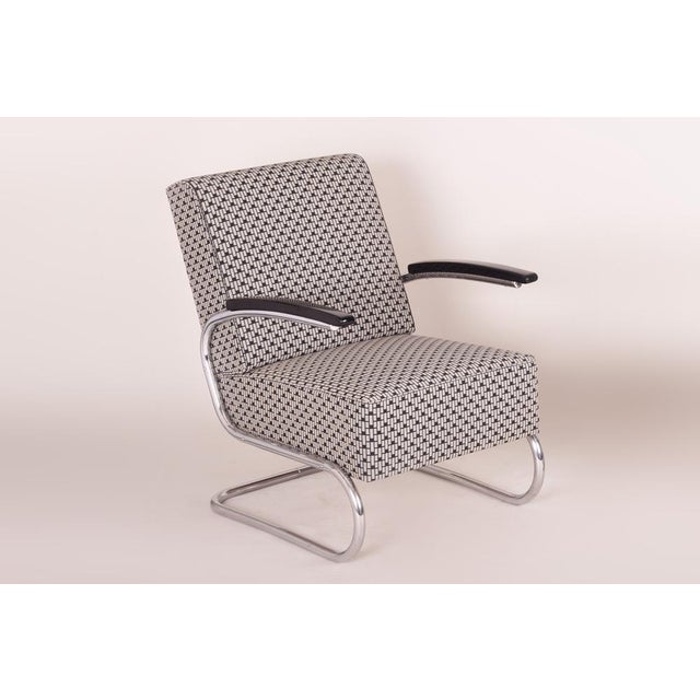 Bauhaus Armchair in Chrome attributed to Mücke-Melder, Czech, 1930s For Sale - Image 6 of 6