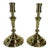 Mid 20th Century Solid Brass Candlesticks Georgan Style Baldwin Made in the Usa - a Pair For Sale