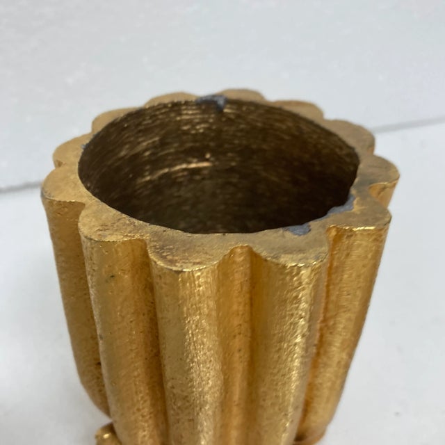 Gold Leaf Covered Container. For Sale - Image 4 of 7