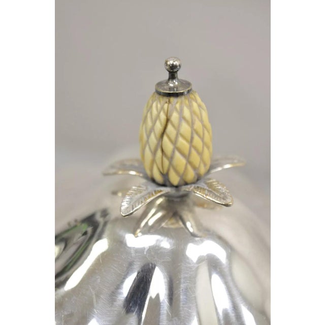 Early 20th Century Early 20th Century English Regency Silver Plated Scalloped Covered Dish - a Pair For Sale - Image 5 of 12