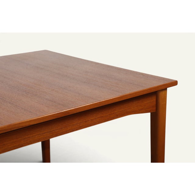 Extendable Rectangular Teak Dining Table, 1960s For Sale - Image 13 of 18