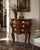 Louis XV Style, Small Bombay Chest, Walnut, Porcelain, Bronze, Austria, 19th c. An interesting 19th-century Austrian...