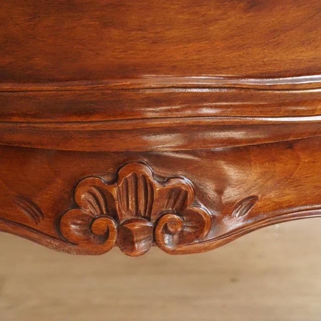 Baroque Chest of Drawers in Walnut, 1900 For Sale - Image 4 of 17