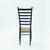 Italian Ebonised Straw Webbing Highback Side Chair in style of Chiavari, 1970s For Sale - Image 11 of 14