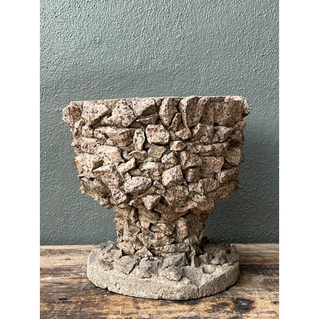 Vintage Stone Aggregate Planter For Sale - Image 14 of 17