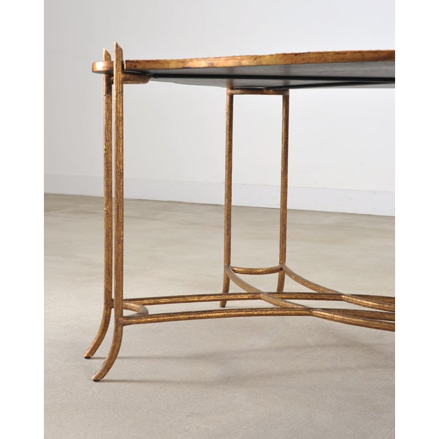 Dennis & Leen Chinoiserie Iron Gilt Tall Tray Cocktail Table For Sale - Image 17 of 18