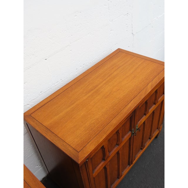 Drexel Mid Century Modern Buffets Servers a Pair 6390 For Sale - Image 10 of 15