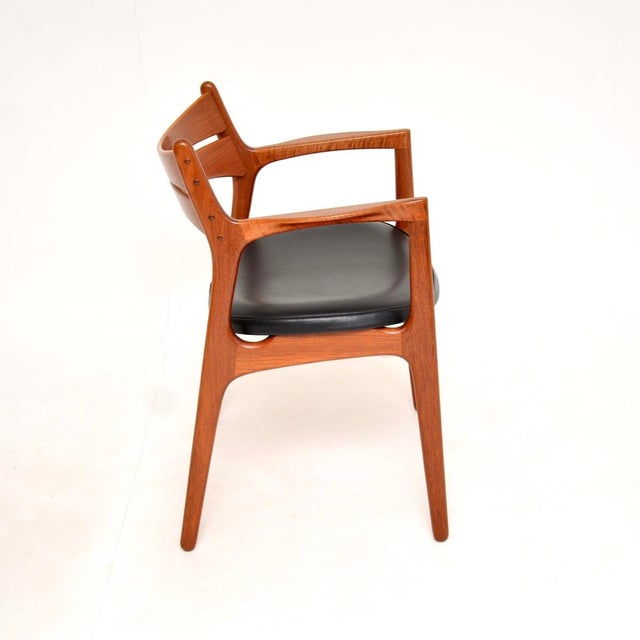 1960s Vintage Danish Teak Carver Desk Chair by Erik Buch, 1960s For Sale - Image 5 of 11